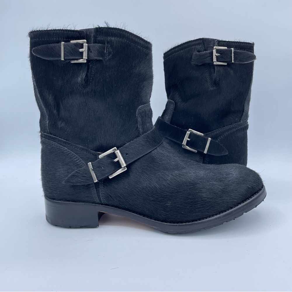 Penelope Chilvers Pony Hair Boots 38 Black